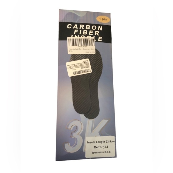 Carbon Fiber Insole Pair Set Orthotic Foot Pain Recovery WM Sz 8/ Men Sz. 7-7.5 - Picture 1 of 5